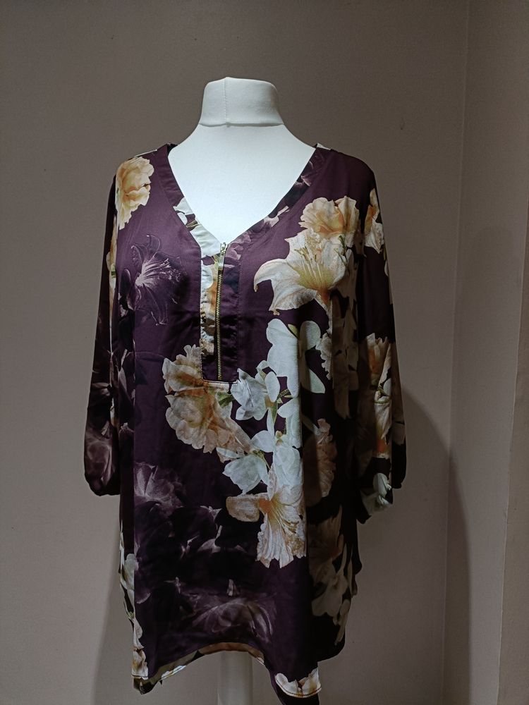 Evans Floral Print Top