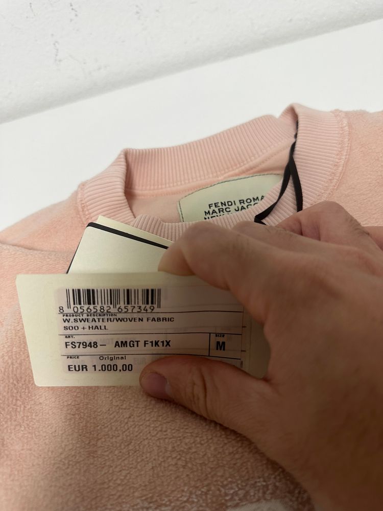 Fendi Roma Marc Jacobs Pink Sweatshirt image 4
