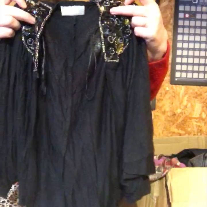 Wallis WALLIS BLACK BEADED SHRUG SIZE SMALL product image