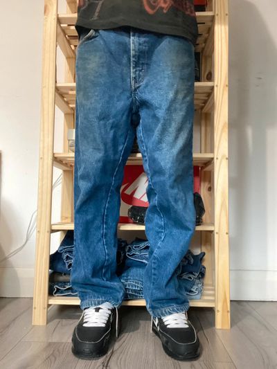 32W Vintage Baggy Dickies Jeans Blue