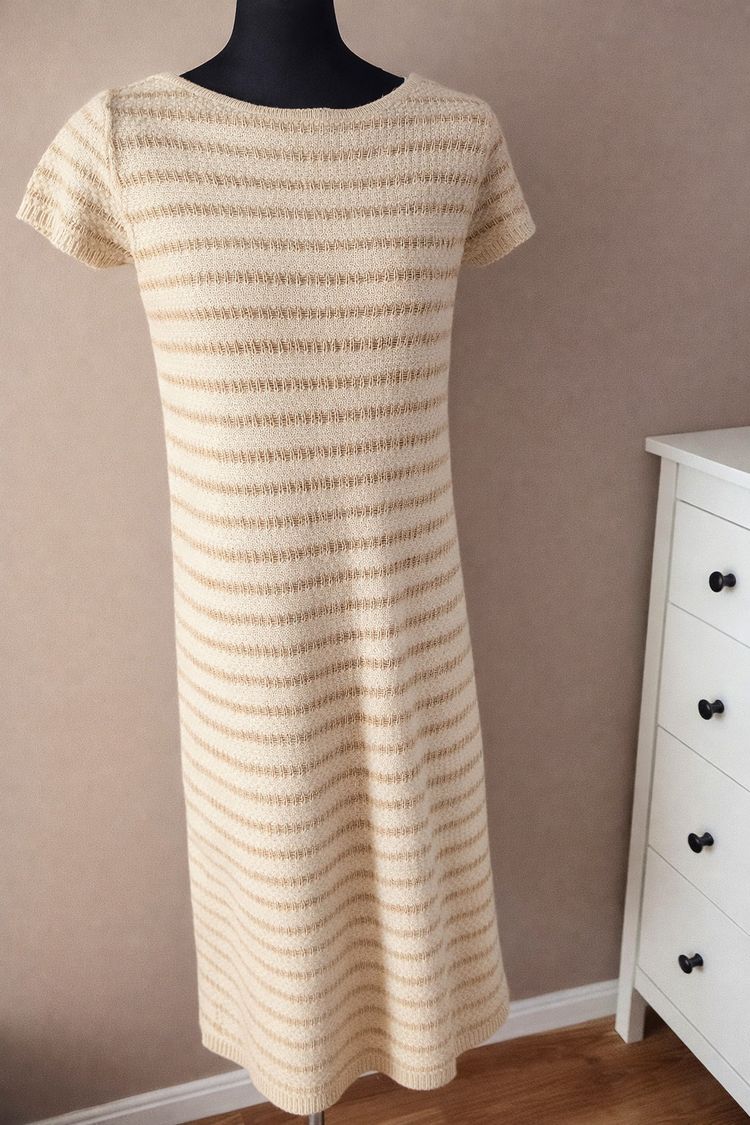 Striped Knit Dress image 1