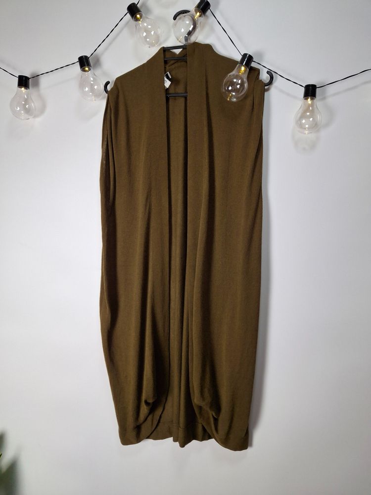 Khaki kardigan damski kaszmirowy FARCHI M/38 image 1
