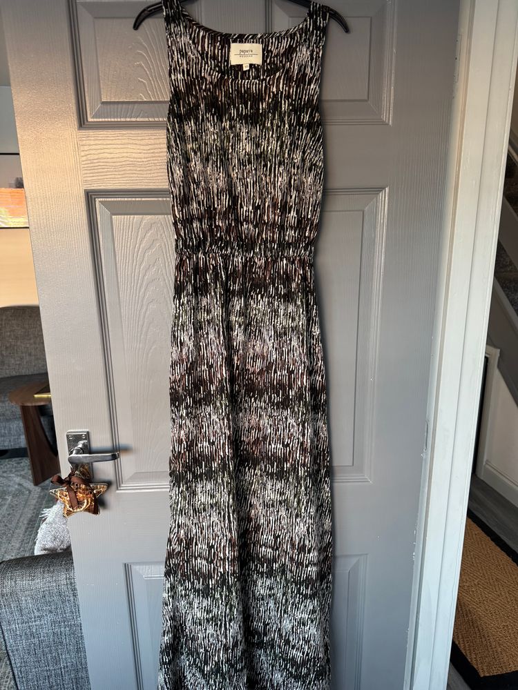 Papaya Weekend Patterned Sleeveless Dress