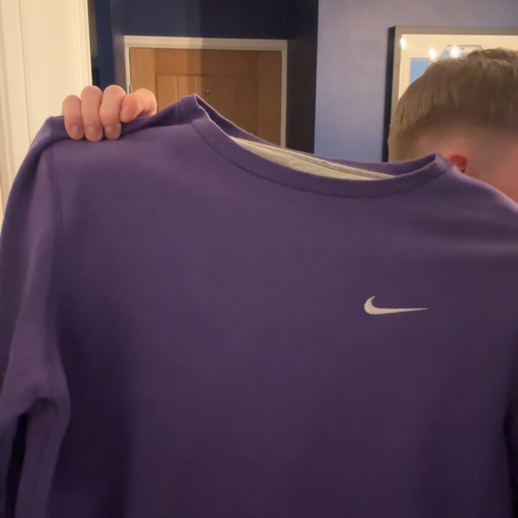 Nike nike purple sweater mens large  product image