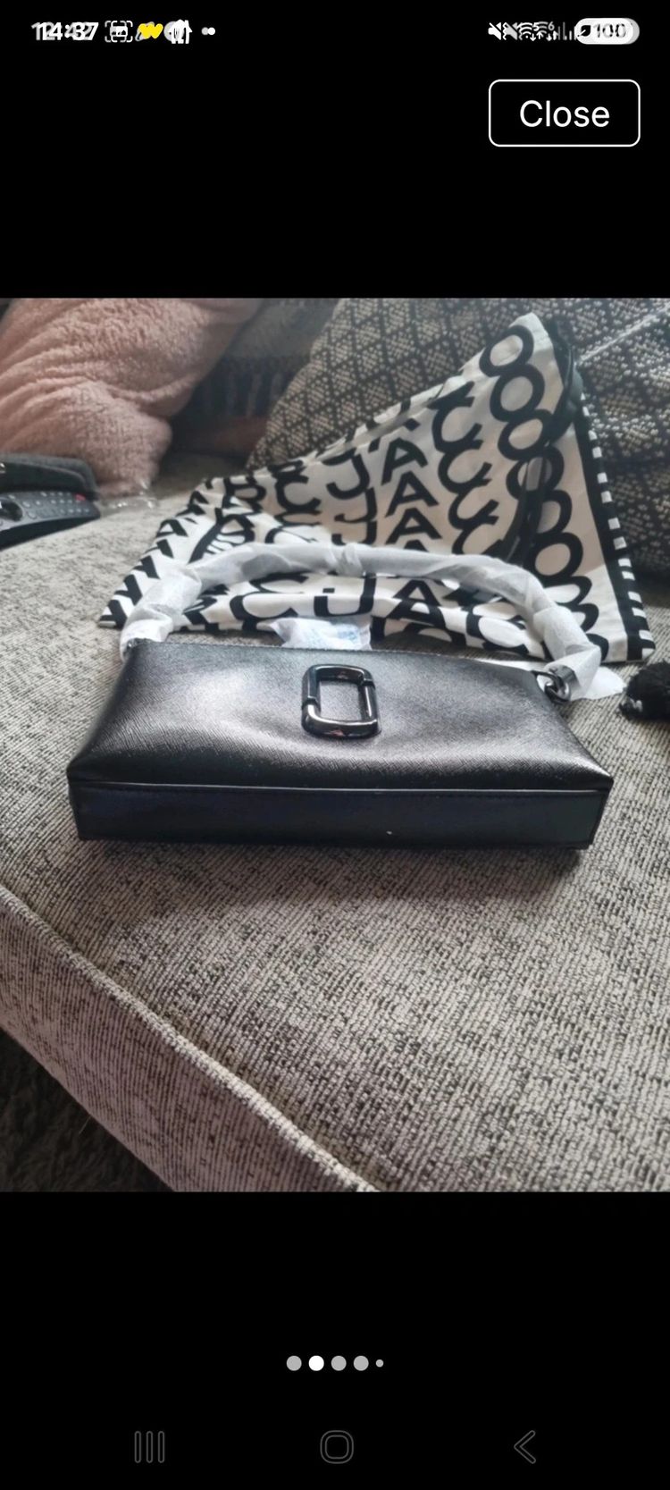 Marc Jacobs Black Leather Crossbody Bag