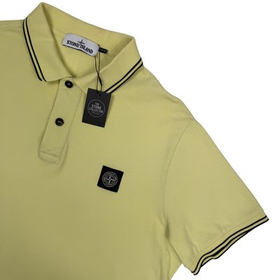 Polo Stone Island amarillo manga corta - talla 2XL 3
