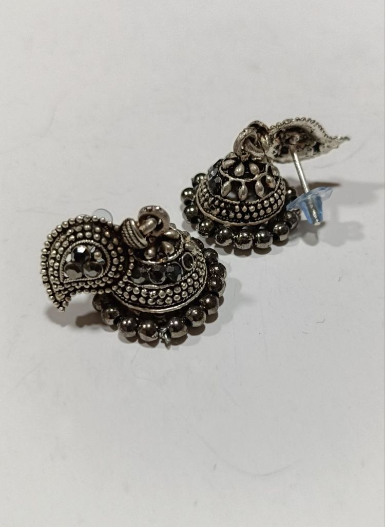Silver-Tone Stud Earrings