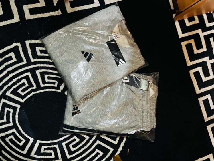 Adidas Grey Sweatshirt And Sweatpants Set