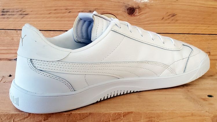 Puma Club Low Leather Trainers UK9/US10/EU43 389406-01 Triple White image 4