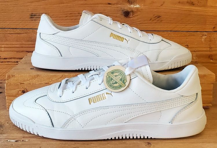 Puma Club Low Leather Trainers UK9/US10/EU43 389406-01 Triple White image 1