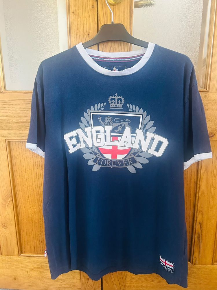 Navy Blue England Graphic T-Shirt image 1