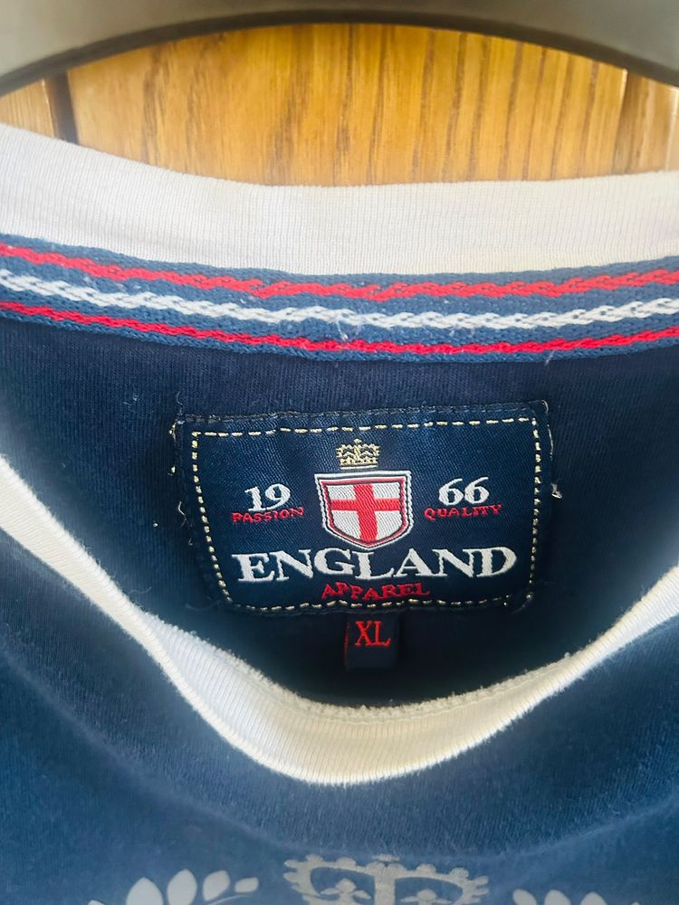 Navy Blue England Graphic T-Shirt image 2