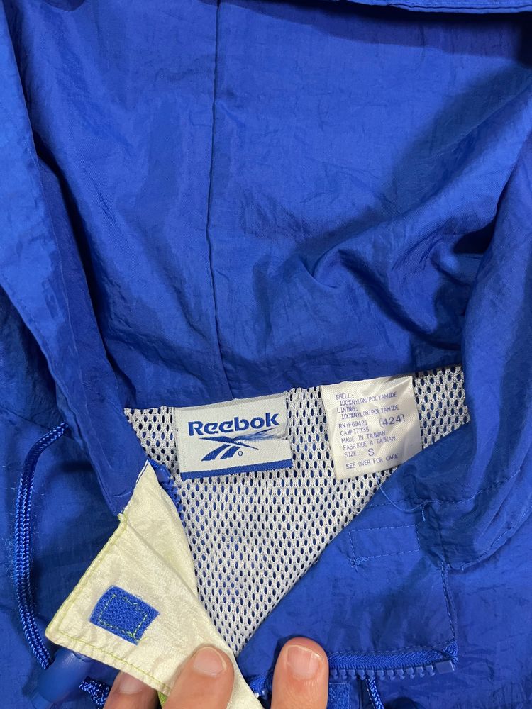 Reebok Blue Hooded Windbreaker Jacket image 3