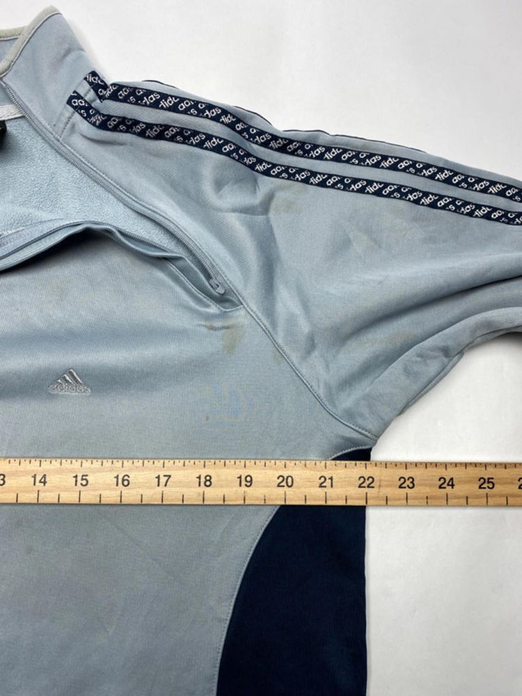 Adidas Vintage 1/4 Mock Neck Training Top – Light Blue image 12