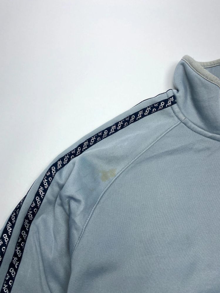 Adidas Vintage 1/4 Mock Neck Training Top – Light Blue image 2