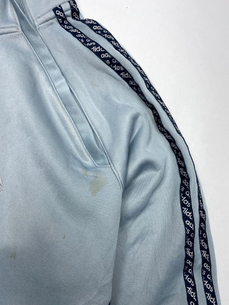 Adidas Vintage 1/4 Mock Neck Training Top – Light Blue image 7