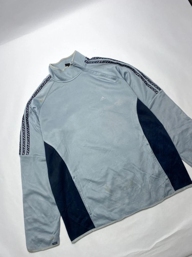Adidas Vintage 1/4 Mock Neck Training Top – Light Blue image 11
