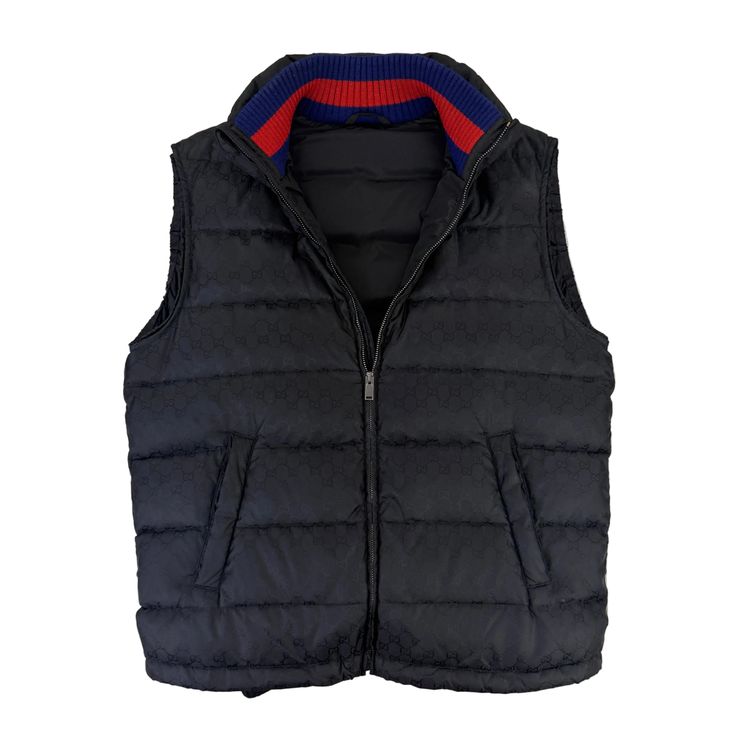 Gucci Men’s Balck Zip-up Monogrammed GG Body-warmer  - 50 (Medium) image 1