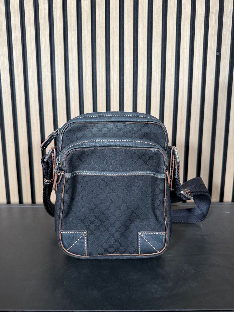 B76 Celine Cross Body Bag Black Grey