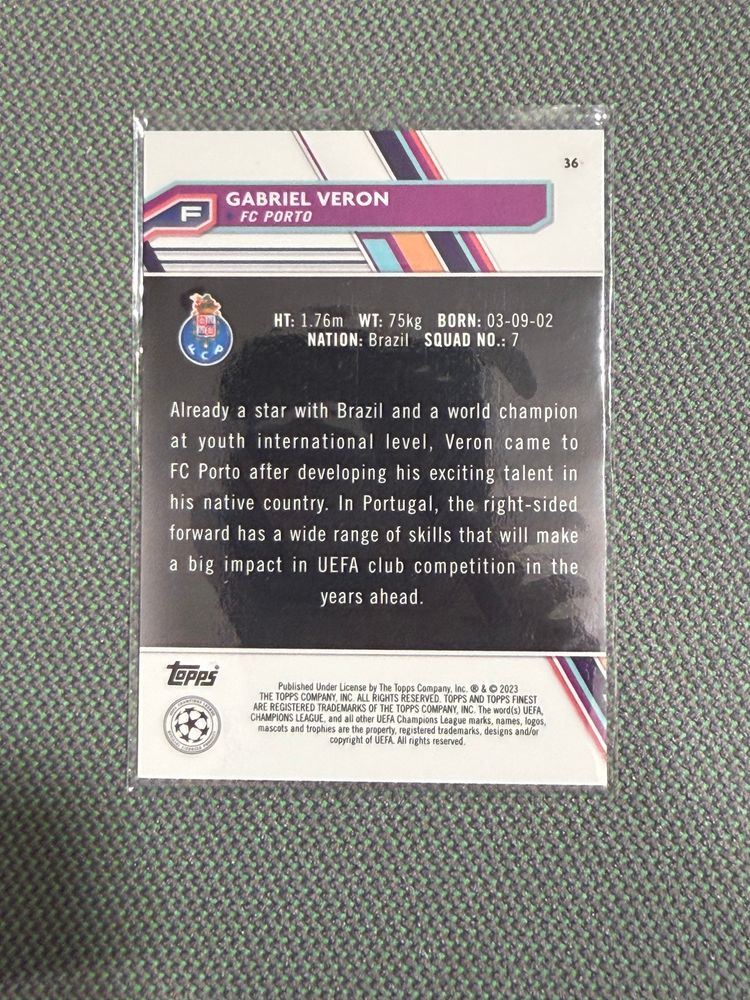 Topps Gabriel Veron Rookie 093/299 image 2