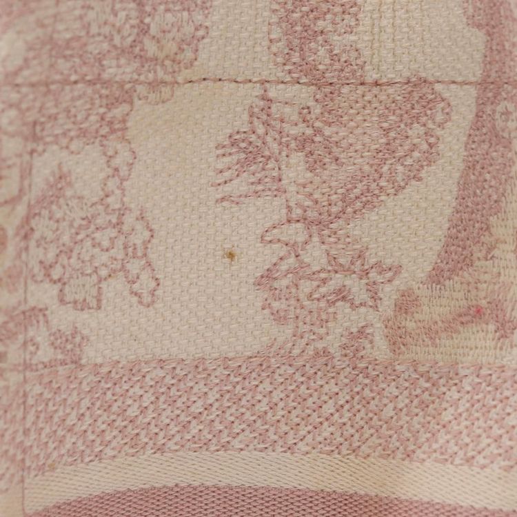 Christian Dior Book Tote Bag Canvas Pink Auth 211809V - Jerrillo image 7