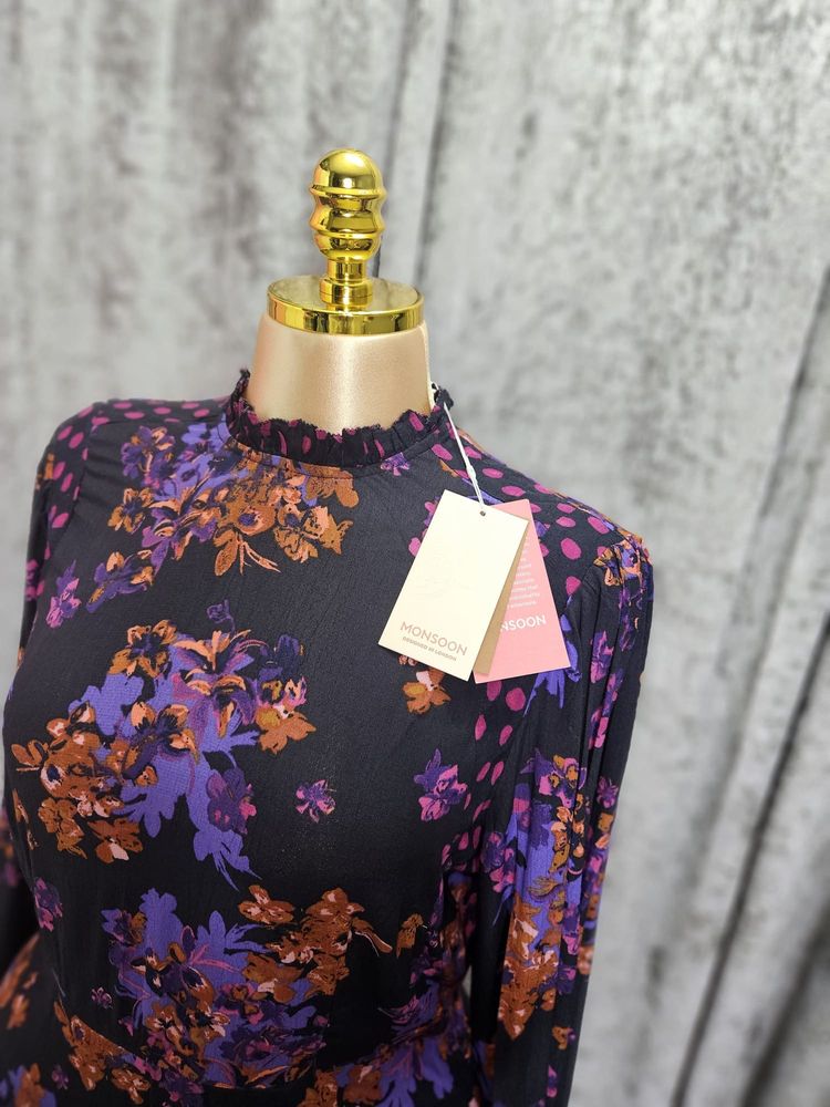 Monsoon Floral Long Sleeve Dress obraz 2