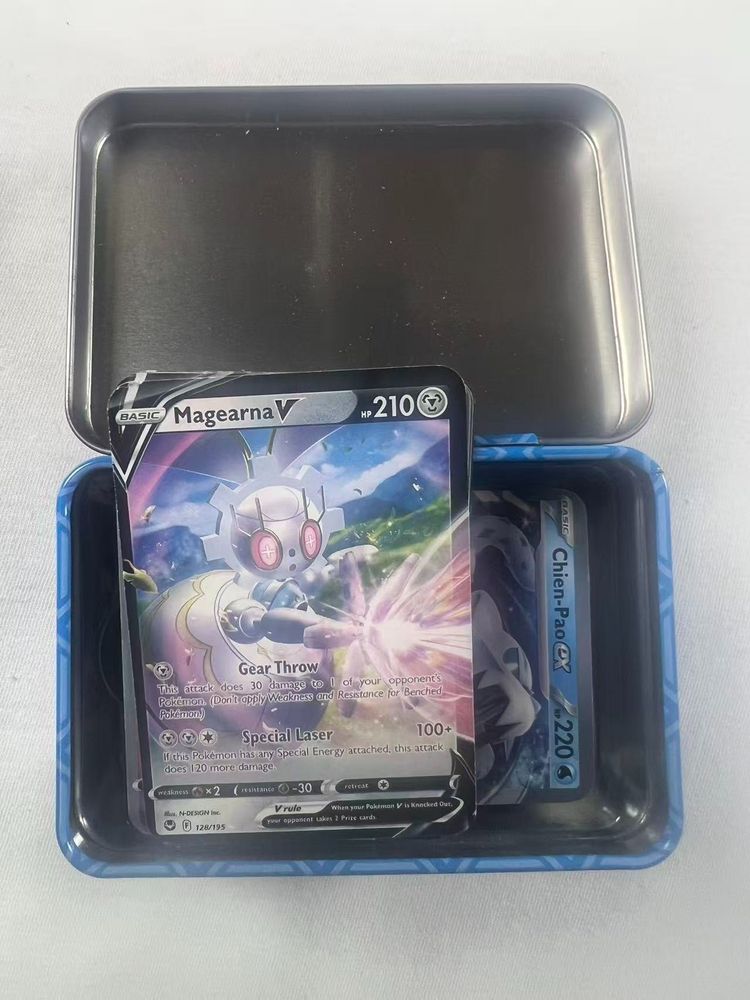 Pokemon Trading Card Game Tin Box With Cards imagen 1