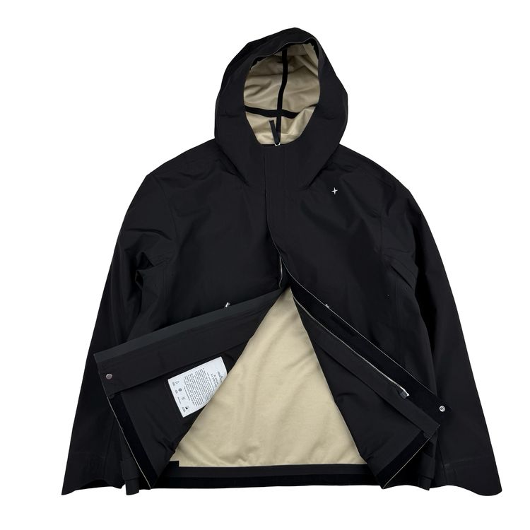 Immagine di Stone Island 2022 Black 3L Nylon S.I. STELLINA Jacket - XXL 1