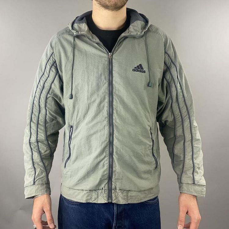 Adidas grey vinatge jacket image 1