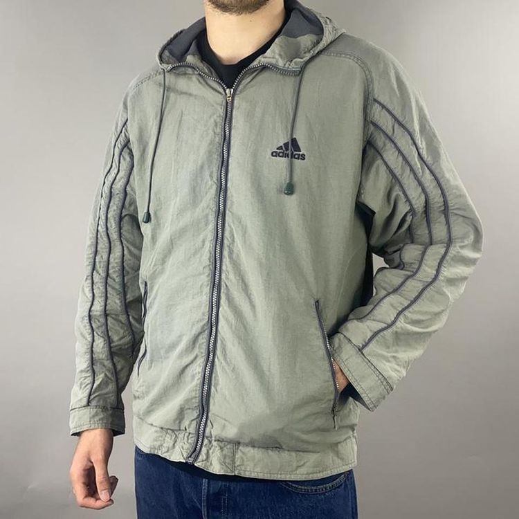 Adidas grey vinatge jacket image 2