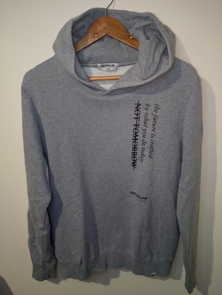 Caterpillar Grey Hoodie 2