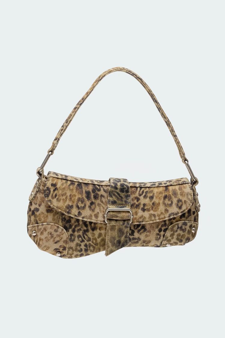 Leopard Print Shoulder Bag obraz 3