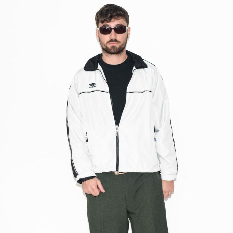 Umbro Vintage 90s UMBRO classic track jacket in grey product image