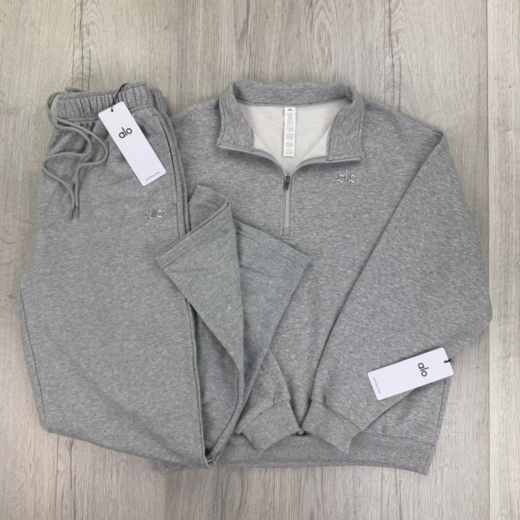 Alo Men’s Grey Full Tracksuit Relaxed Fit 5