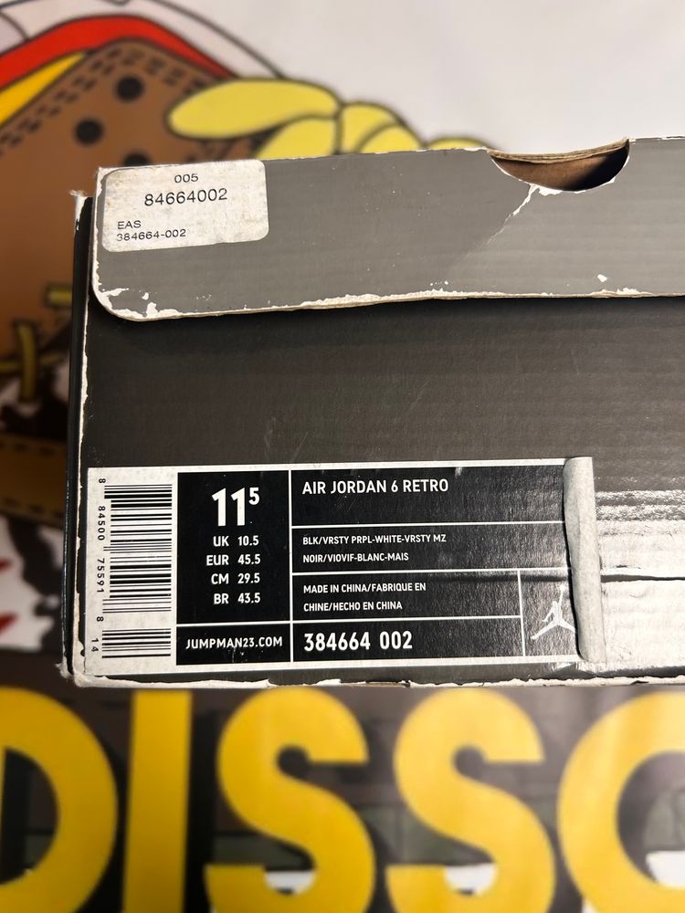  Jordan 6 Black 45.5 obraz 8