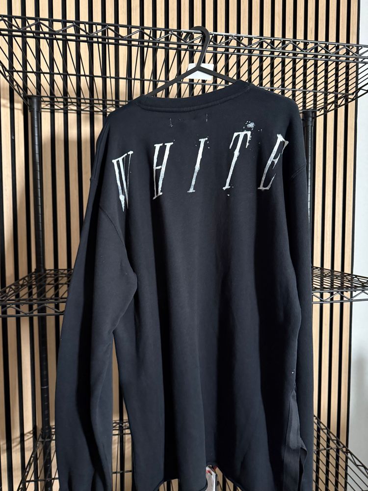 O2 Off-White Macbeth Wolf Cut Off Sweater Brand New