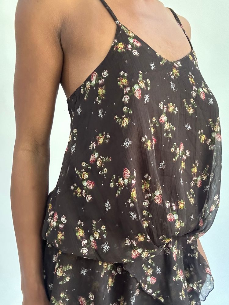 french summer drop | small brown romper style mini dress 2