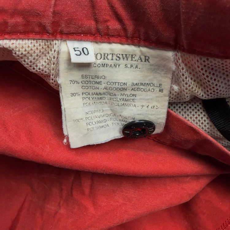 S/S 01 Stone Island Bleach Dyed Swim Shorts - Red 6