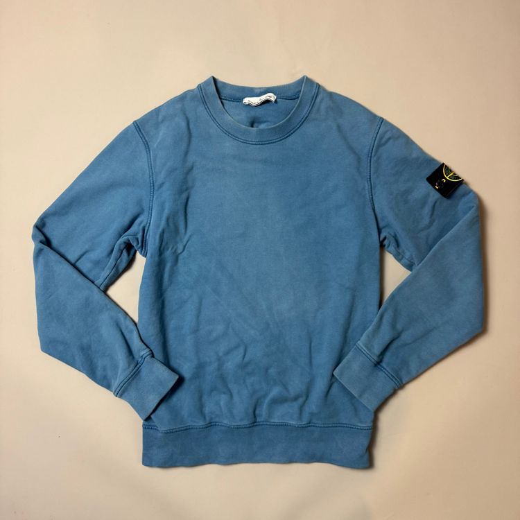 Stone Island Blue Sweatshirt - Small