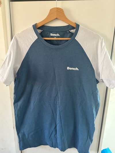 Bench. Blue And White Raglan T-Shirt