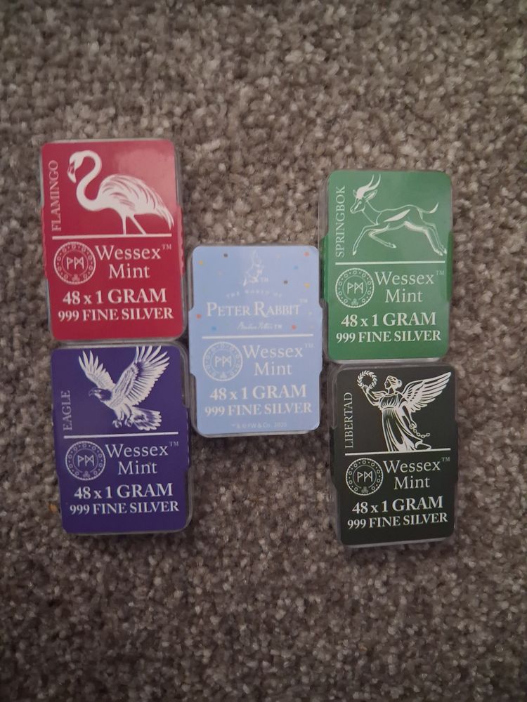 Wessex Mint Silver Bar (spring bok)