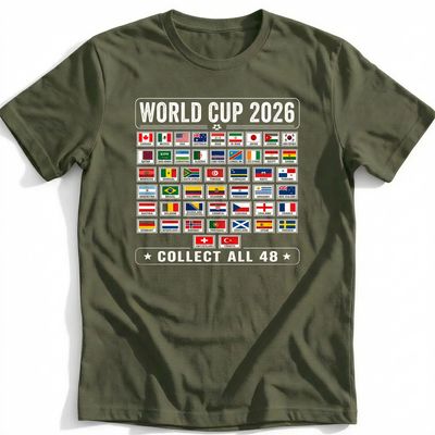 Passport Stamp Style Football T-Shirt US 4