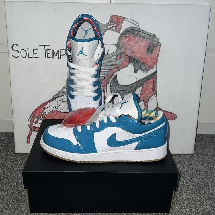 Jordan Air Jordan 1 Low SE (GS) (Barcelona) These are Brand New and in Box. Size UK 6 (EU40) 100% Authentic product image