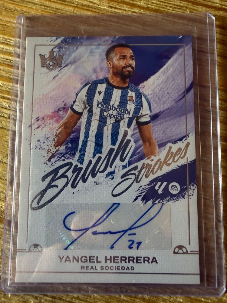 Panini Yangel Herrera Auto Panini Pitch Kings 2025-26 Brush Strokes Real Sociedad product image
