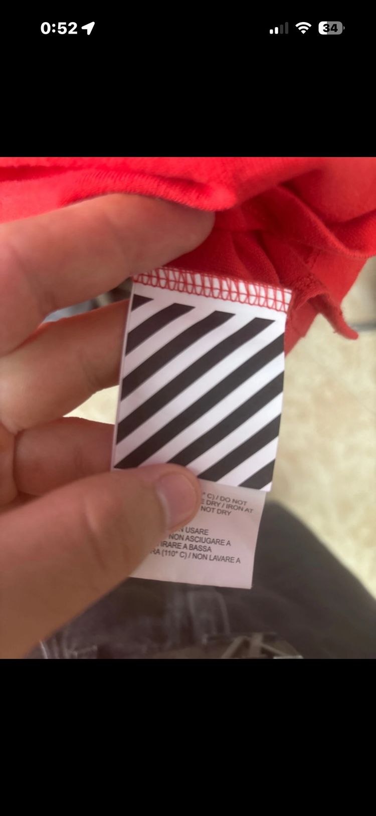 Off-White Red Graphic T-Shirt 6