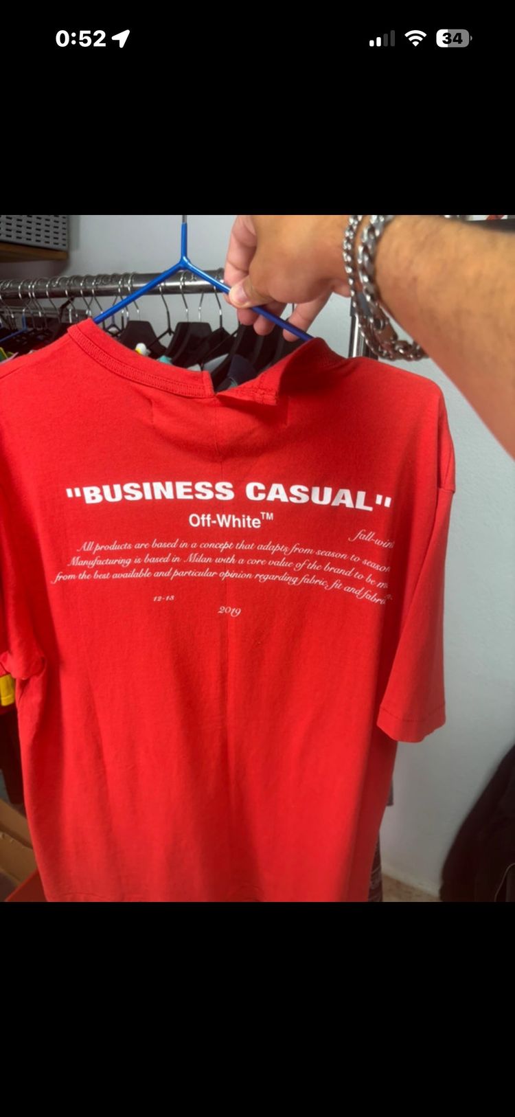 Off-White Red Graphic T-Shirt 2
