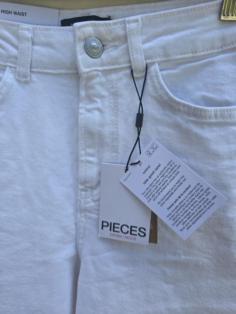 Pieces High Waist Wide Jeans image 7