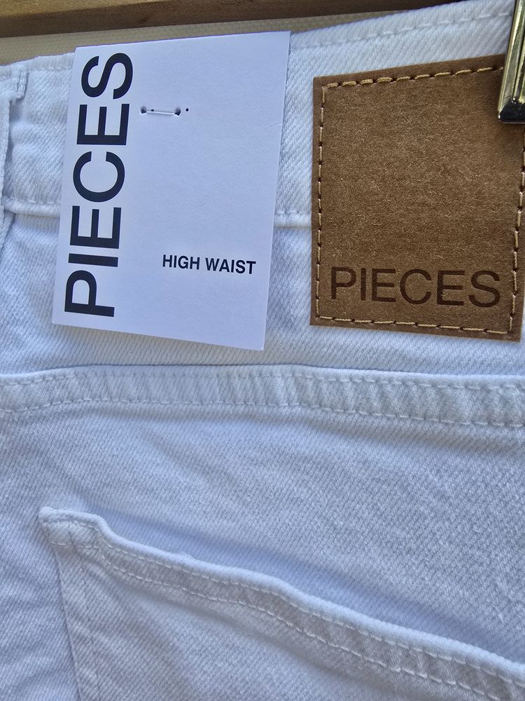 Pieces High Waist Wide Jeans image 8