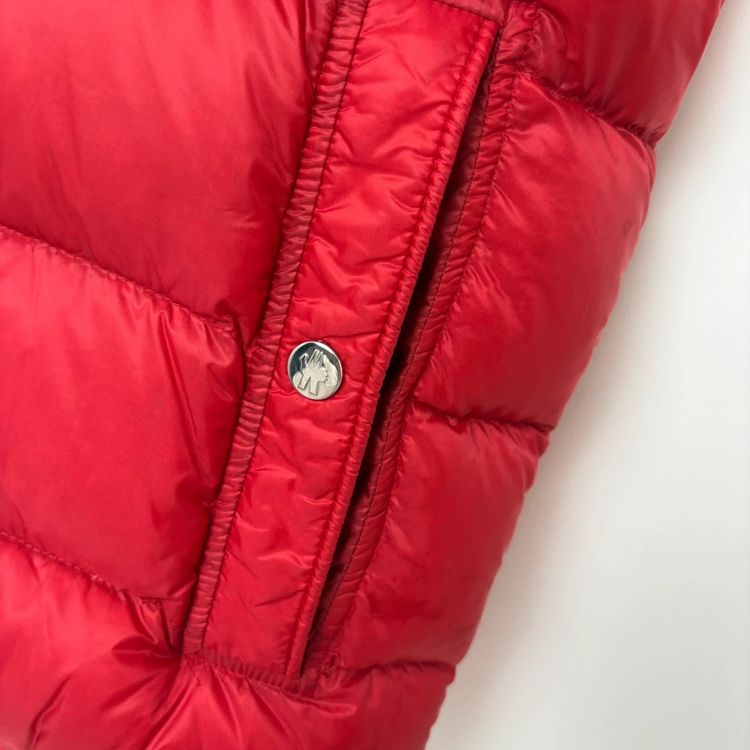Moncler Gers Red Down Hooded Gilet Vest - 1 imagen 6