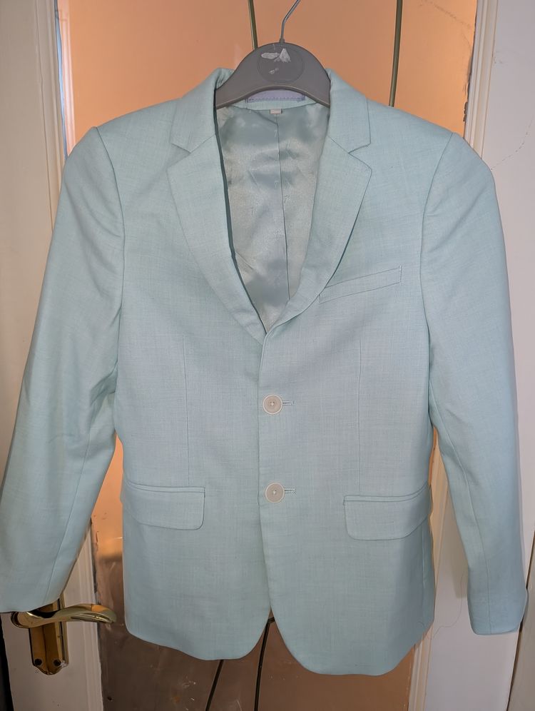Blue Blazer And Shorts Set image 2